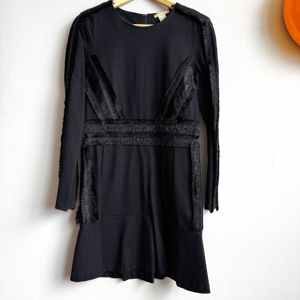 H&M Black Fringe Dress - Size 8